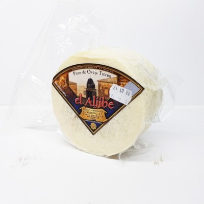 QUESO TIERNO ARTESANO PURO DE OVEJA  EL ALJIBE 1KG. Aprox.
