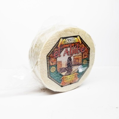 QUESO SEMICURADO ARTESANO PURO DE OVEJA  EL ALJIBE 3 Kg. Aprox.