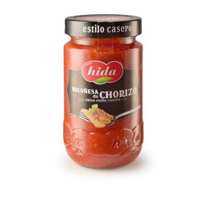 SALSA BOLOÑESA DE CHORIZO 350G. HIDA