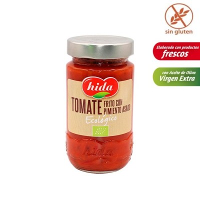TOMATE FRITO CON PIMIENTO ECOLOGICO 350G. HIDA