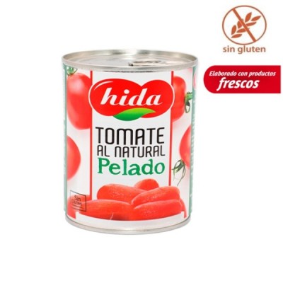 TOMATE NATURAL PELADO 1 KG. HIDA