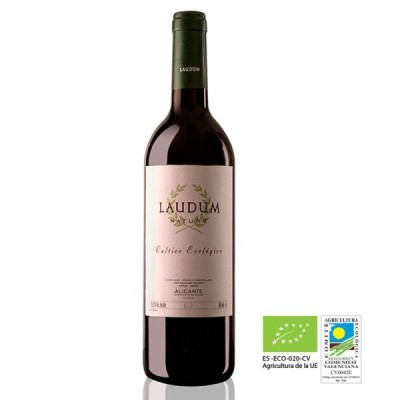 VINO TINTO ECOLOGICO D.O ALICANTE  LAUDUM NATURE 75cl