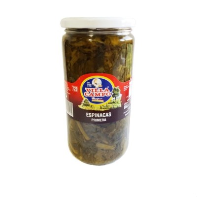 ESPINACAS AL NATURAL TARRO 720 ml. VILLACAMPO