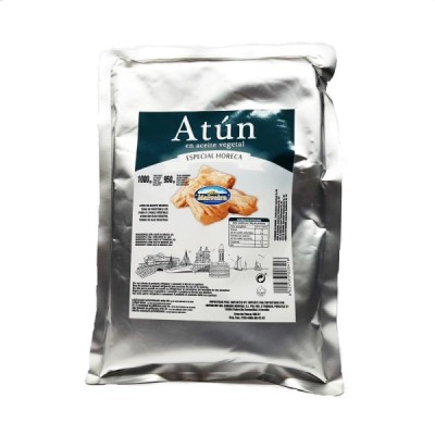 ATUN EN AC. VEGETAL 1KG. 950ESC. BOLSA MALVEIRA