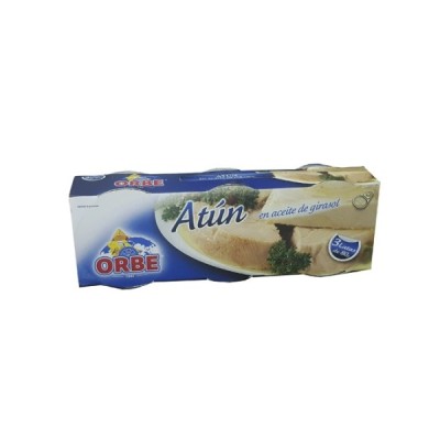 ATUN EN AC. GIRASOL  PACK3 LATAS ORBE