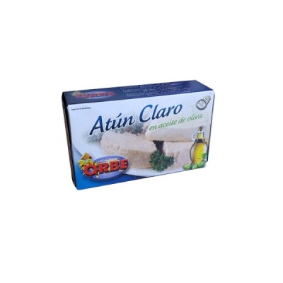 ATÚN CLARO EN ACEITE DE OLIVA 120G. ORBE