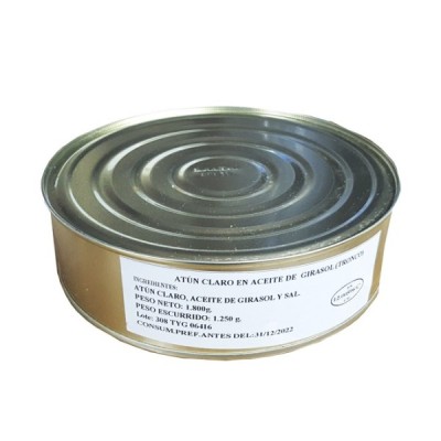 ATUN CLARO EN AC. GIRASOL 2KG. CAVANO AROUSA