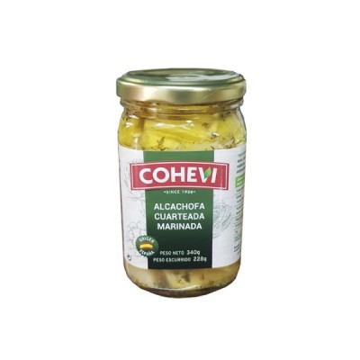 ALCACHOFA CUARTEADA MARINADA TARRO 340G COHEVI