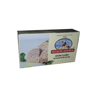 ATÚN CLARO EN ACEITE DE OLIVA 120G. MARISCADORA