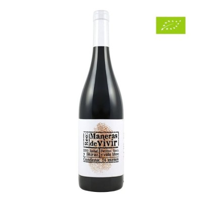 VINO TINTO ECOLOGICO MANERAS DE VIVIR CRIANZA D.O VALENCIA