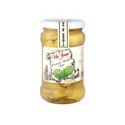 ALCACHOFA ENTERA CORAZONES PRIMERA TARRO 314ML 8/12F VILLACAMPO