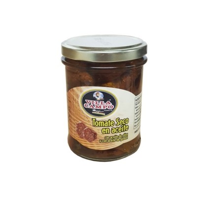 TOMATE SECO EN ACEITE DE OLIVA TARRO 190G. VILLACAMPO