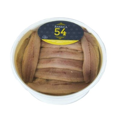 LOMOS DE SARDINA AHUMADA TARRINA 500G. BARRICA 54