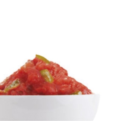 TOMATE Y PIMIENTO VERDE 400G. HIDA