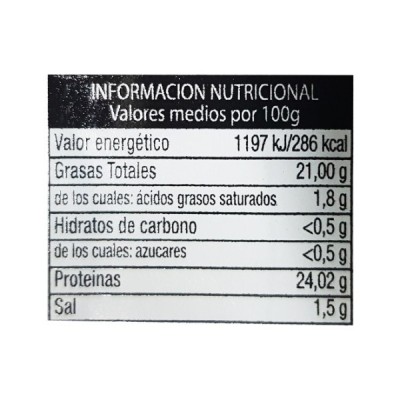 VENTRESCA DE ATÚN CARO EN ACEITE DE GIRASOL 1 Kg. HEISA