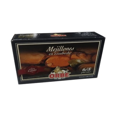 MEJILLÓN ESCABECHE  RIAS GALLEGAS  6/8 P. TAMAÑO GRANDE ORBE