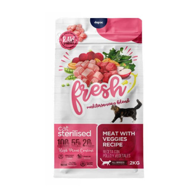 FRESH MEDITERRANEAN BLEND CAT STERILISED 2 KG.