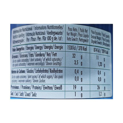 ATUN CLARO EN ACEITE DE GIRASOL 900 g. PESCAMAR